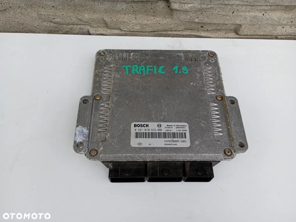 sterownik silnik komputer renault trafic II vivaro a primastar 1.9 dci 0281010633 - 1