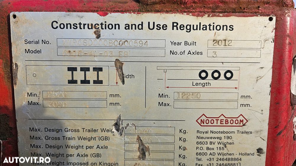 Nooteboom Trailer 3 axe - 5