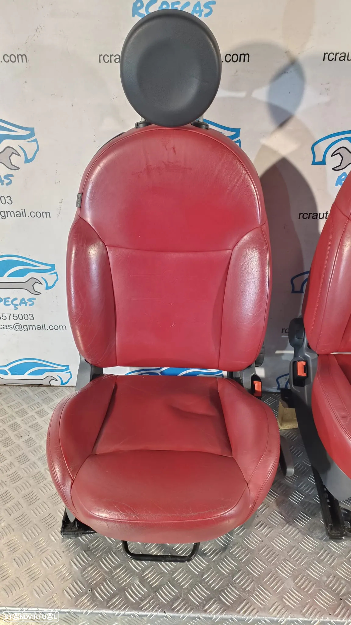 .BANCOS FIAT 500 312 SPORT PELE QUARTELAS - 8