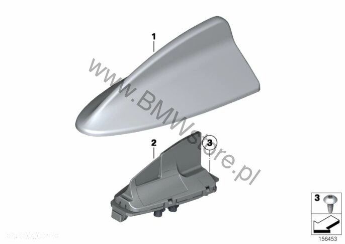 NOWA ORYGINALNA Antena dachowa BMW G20 G30 G11 G12 F30 F32 F36 F82 F90 8794262 - 8