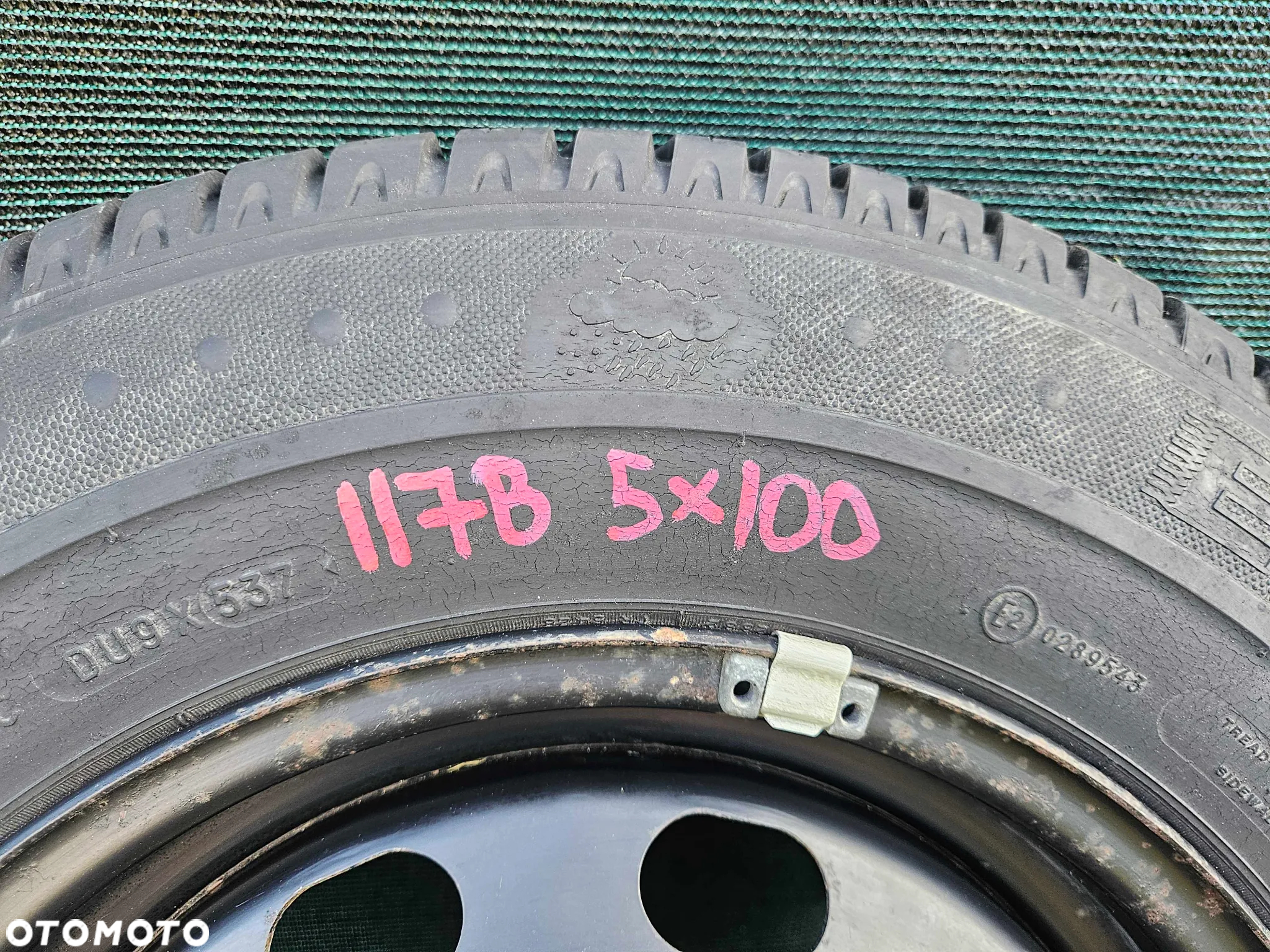 Kolo 1J0601027J Felga Blaszak Zapasowe R14 5x100 6J ET38 Stalowe Opona Letnia 175/80 VW Golf IV 4 Audi Skoda Seat - 5