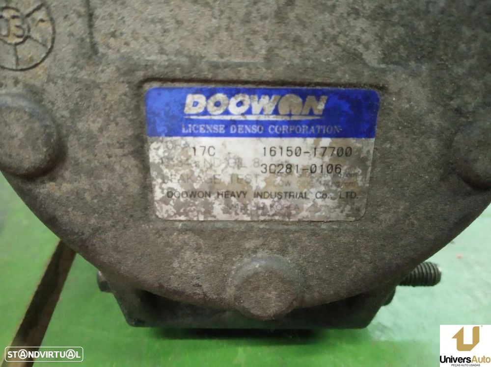 COMPRESSOR AR CONDICIONADO KIA SORENTO I 2006 -1615017700 - 1