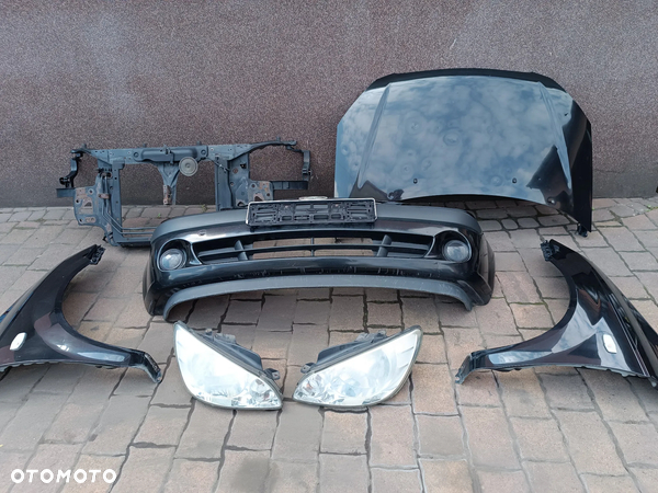 Hyundai Getz FL Lift (2006-2010) przód kompletny EB zderzak maska lampy błotnik lewy prawy reflektor lampa lewa prawa wzmocnienie pas