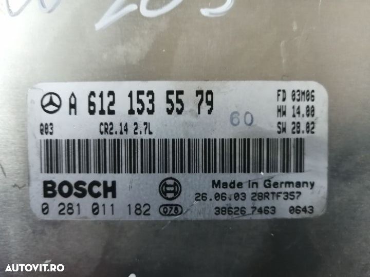 Calculator Motor Ecu Mercedes C Class W203 2.7 Cdi 2001-2007 Cod A Calculator Motor Ecu Me - 3