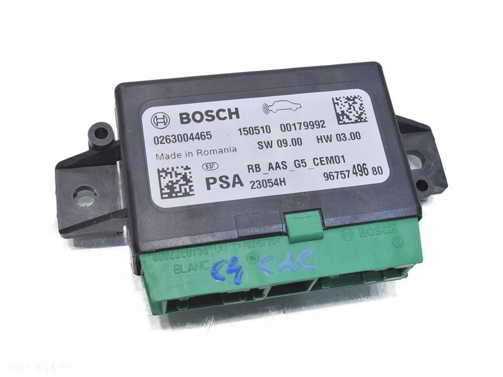 MODUŁ STEROWNIK PDC CITROEN C4 CACTUS 9675749680 0263004465 - 1