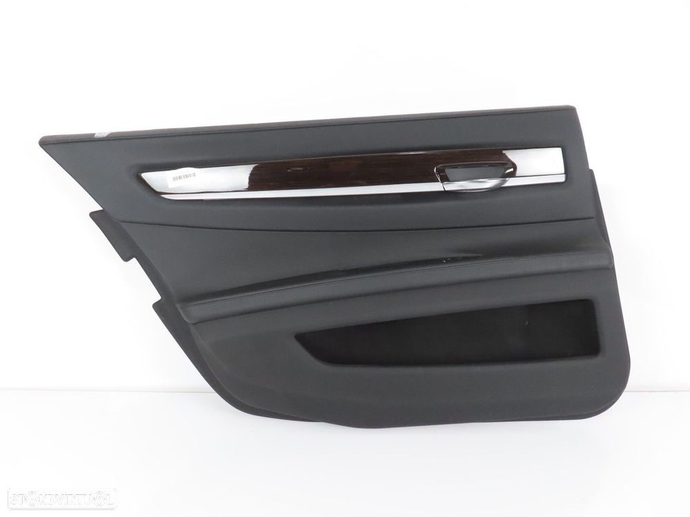 Forra da Porta em Pele (Longo) Esquerdo/Trás Seminovo/ Original BMW 7 (F01, F02,... - 1