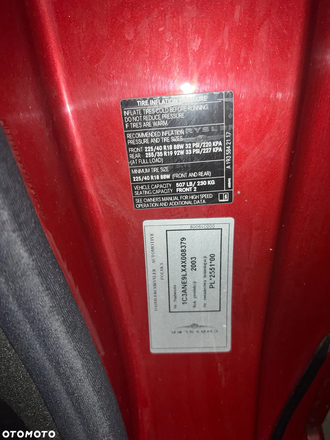 Chrysler Crossfire Standard - 20