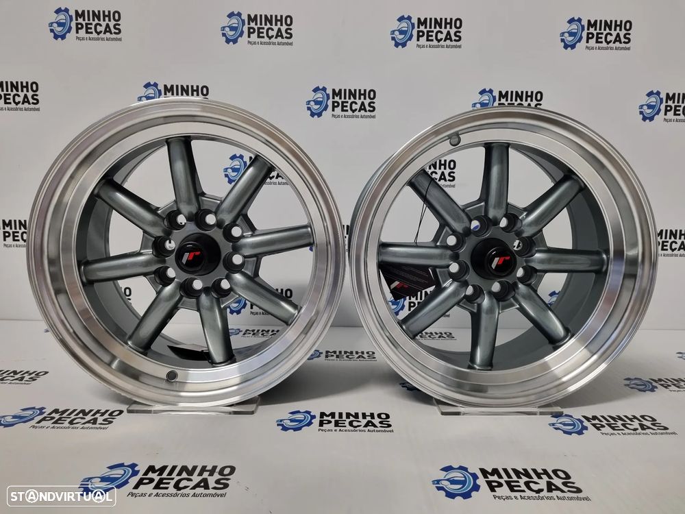 Jantes Japan Racing (JR19) em 15 GunMetal Aba Polida - 1