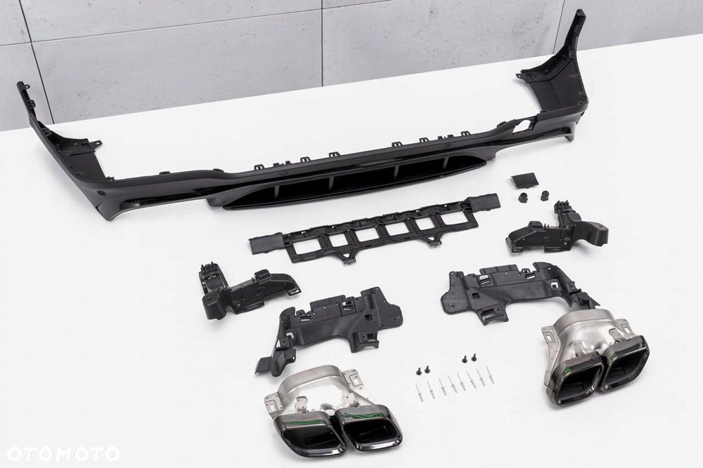 mercedes glc x253 2019-2022 dyfuzor tylny z pdc stylizujący na amg glc - 6