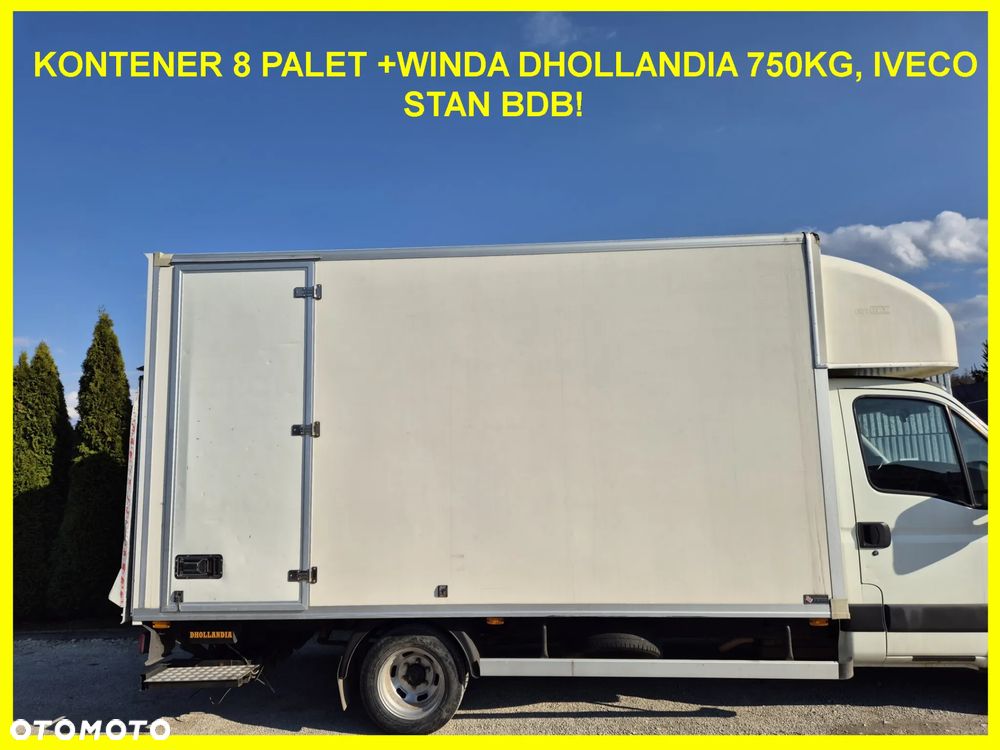 Kontener meblowy 8 palet 443cm winda Dhollandia 750kg , Iveco 2011, Stan bdb! - 1