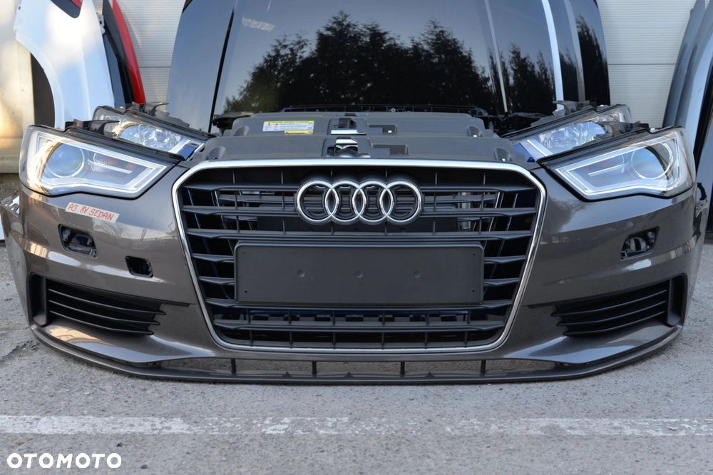 MASKA ZDERZAK GRILL BŁOTNIK LAMPA H7 XENON PAS BELKA AUDI A3 8V SEDAN - 7