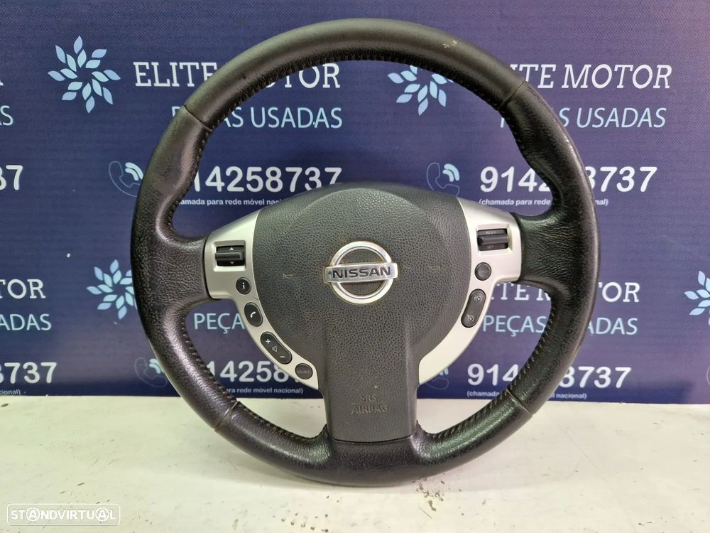 Volante usado pele com airbag NISSAN QASHQAI J10 COMANDOS MULTIFUNÇÕES - 4