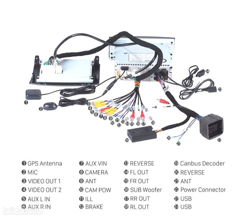 AUTO RÁDIO GPS 7" ANDROID 11 PARA PEUGEOT 407 04 – 10 - 5