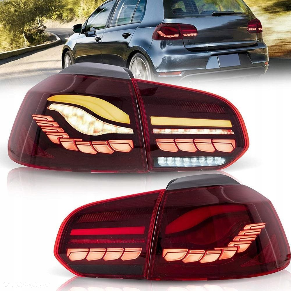 Lampy tyl kpl Vland Full Led Neon Oled Tuning VW Golf VI 6 5k0 2008-2013 - 2