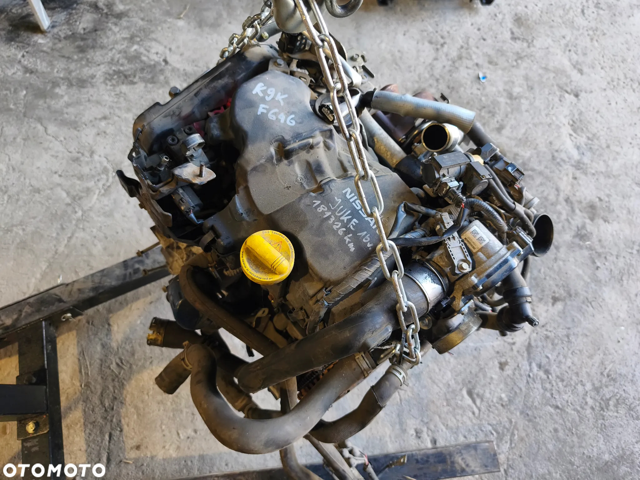 SILNIK KOMPLETNY K9K F646 1.5 DCI 110KM NISSAN JUKE RENAULT MERCEDES - 2