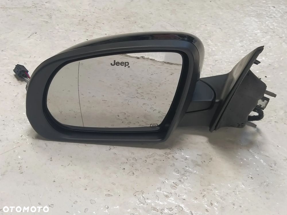 JEEP COMPASS II LIFT LUSTERKO ZEWNĘTRZNE LEWE ASFERYCZNE PODGRZEWANE 4+5 PIN 9 PIN KOMPLETNE ORYGINAŁ - 12