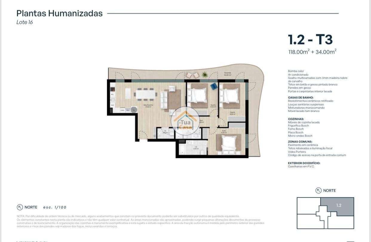 Excelente Apartamento T3 Novo Vista Rio ao lado do Centro Comercial Fó - Grande imagem: 2/32