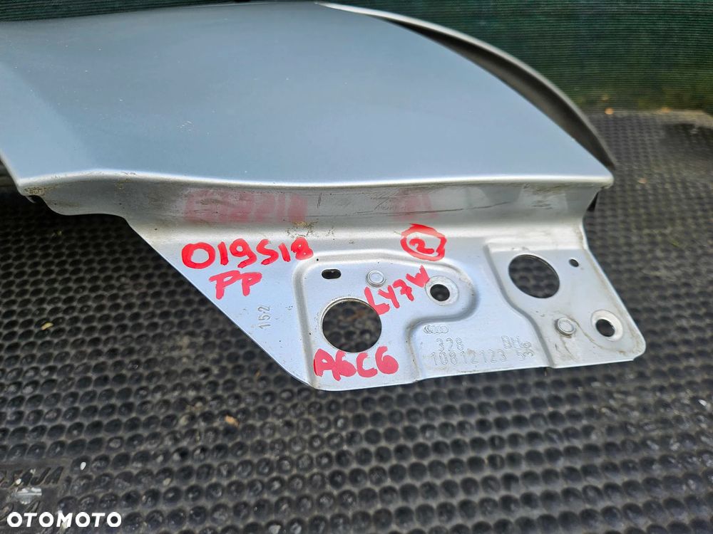 Błotnik Prawy Przod Przedni Srebrny Nadkole LY7W Audi A6 C6 Przed Lift - 11