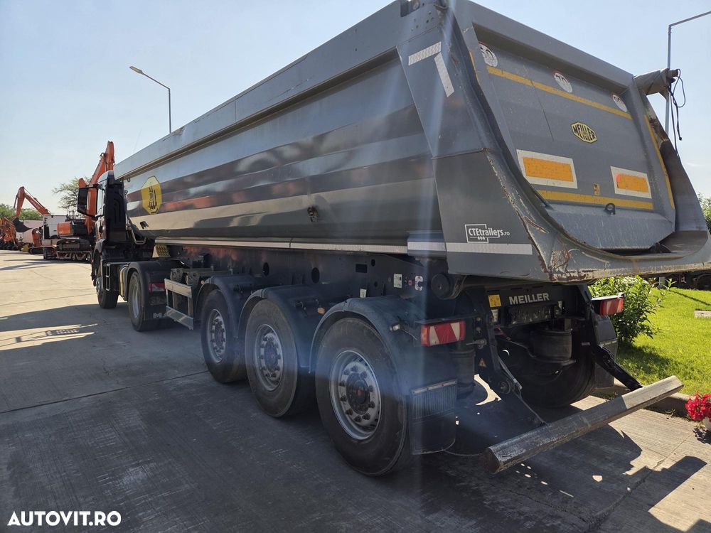Meiller MHPS 12/27, 2023, 28mc, axa liftabila, scena vizitare, prelata, HARDOX, faras spate, doar 130.000km, posibilitate leasing 4 ani-PROMOTIE 24.900 EUR+Tva si pret ansamblu cu MAN TGS 18.510 4x2, 2023, 310.117km-89.900 EUR+Tva - 3