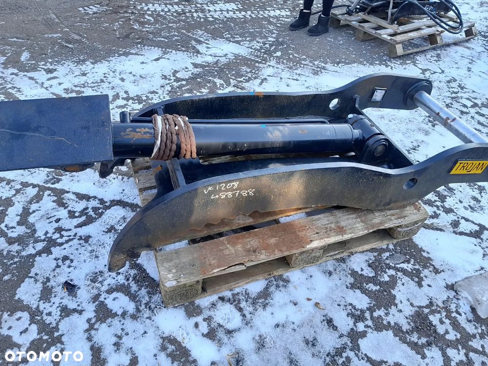 Łapa dociskowa hydrauliczna, chwytak wyburzeniowy, kciuk, pazur do koparki fi80mm. - 6