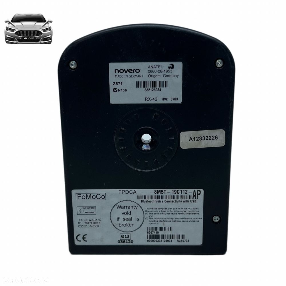MODUŁ STEROWNIK BLUETOOTH MONDEO MK4, S-MAX MK1, FOCUS MK3 8M5T-19C112 - 3
