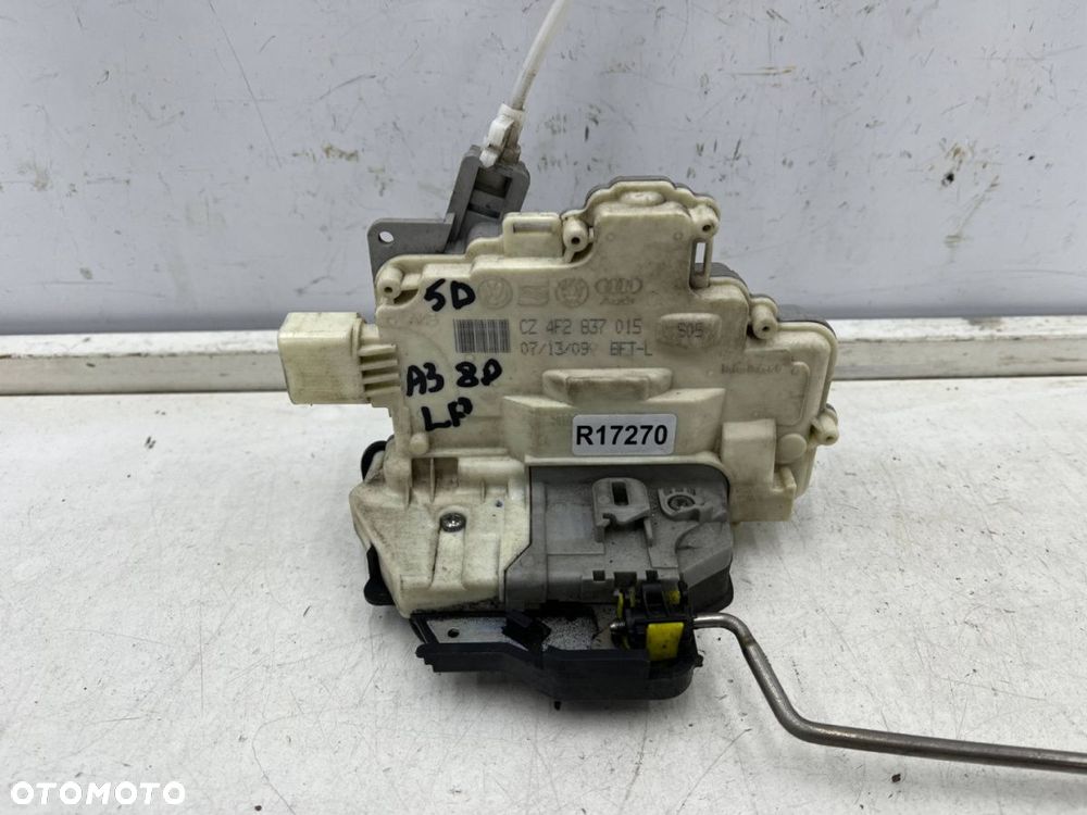 Zamek drzwi Audi A3 8p Sportback 03-13r. LEWY przedni zamek drzwi linka 7 pin Europa 4f2837015 - 3