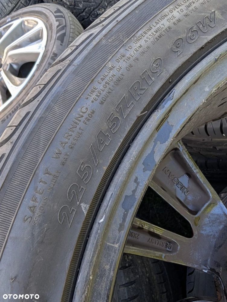 KOMPLET ALUFELG NISSAN R19 5X114.3 Z OPONAMI. - 9