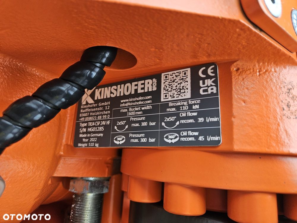 Inny NOWA Głowica OBROTOWA KINSHOFER - NOX, Rototilt, Engcon, Caterpillar, CAT - 3