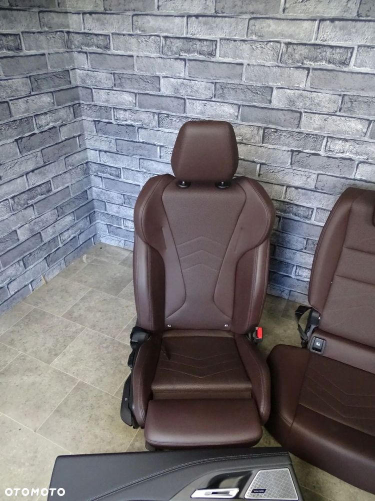 FOTELE BMW X1 U11 FOTELE KANAPA BOCZKI TUNEL BRĄZOWA SKÓRA M SPORT EUROPA - 7