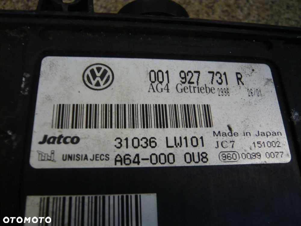 sterownik komputer skrzyni biegów 001927731r volkswagen polo 9n - 2