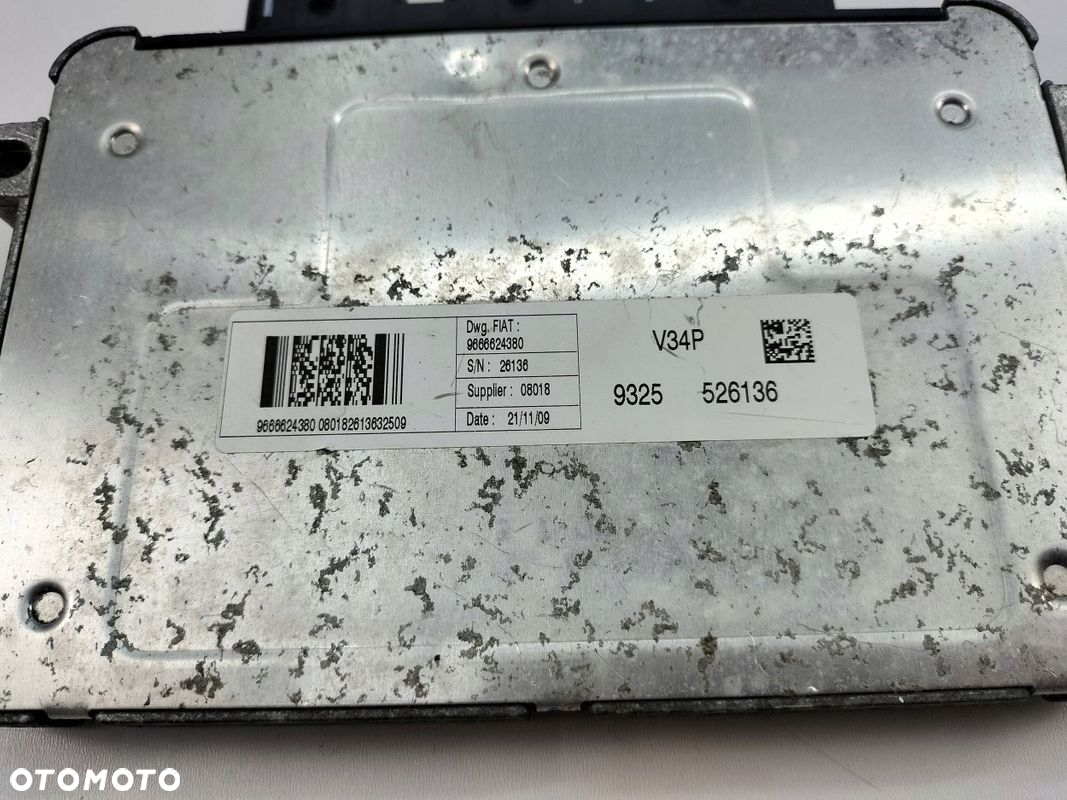STEROWNIK FIAT FIORINO NEMO 9666624380 V34P - 4
