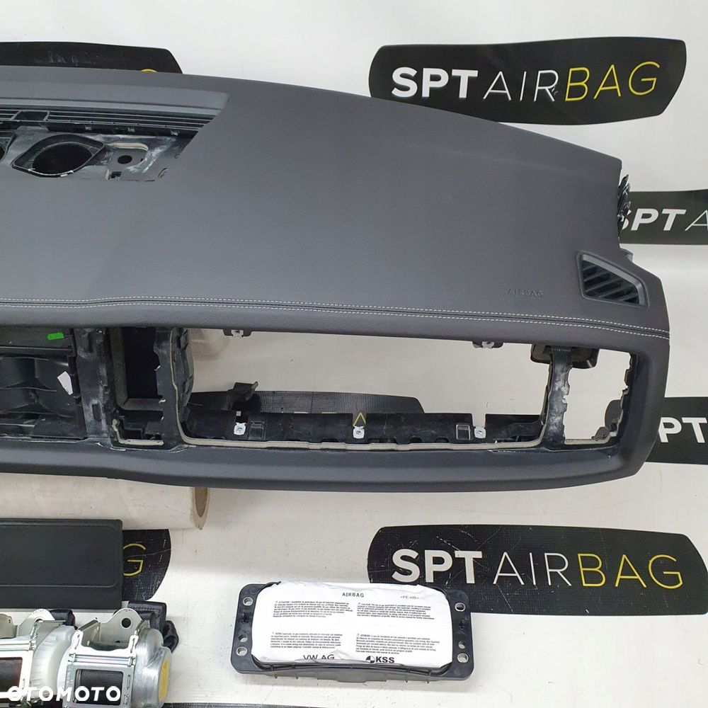 SKODA KODIAQ DESKA ROZDZIELCZA KONSOLA KOKPIT PULPIT PODUSZKI AIRBAG AIR BAG PASY KIT SET - 4