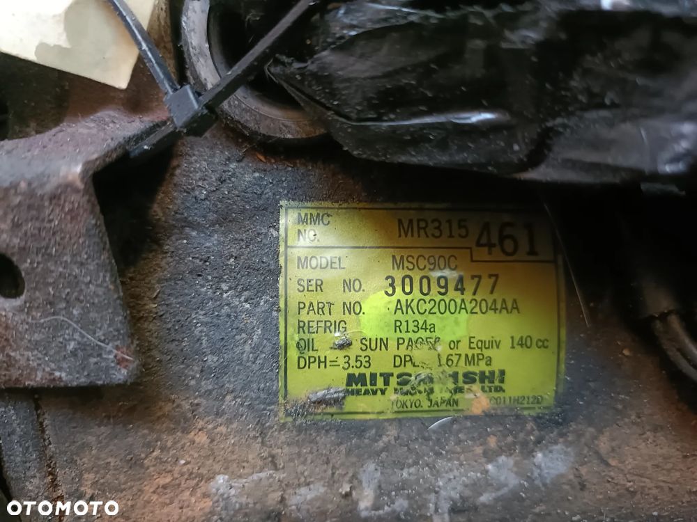 MITSUBISHI ECLIPSE G3 99-06 2,4 B sprężarka kompresor klimatyzacji AKC200A204AA * - 2