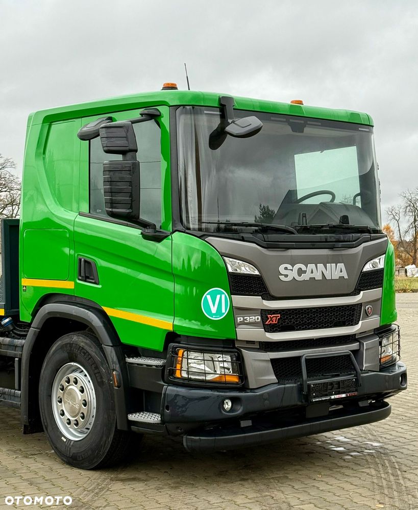 Scania P320 / PLATFORMA / NOWY / 5 TYŚ KM / SYPIALKA / 2023 ROK / CAŁA NA PODUSZKACH / 7.7 M DŁUGOŚCI / LAWETA / DO PRZEWOZU MASZYN ROLNICZYCH ITP - 5