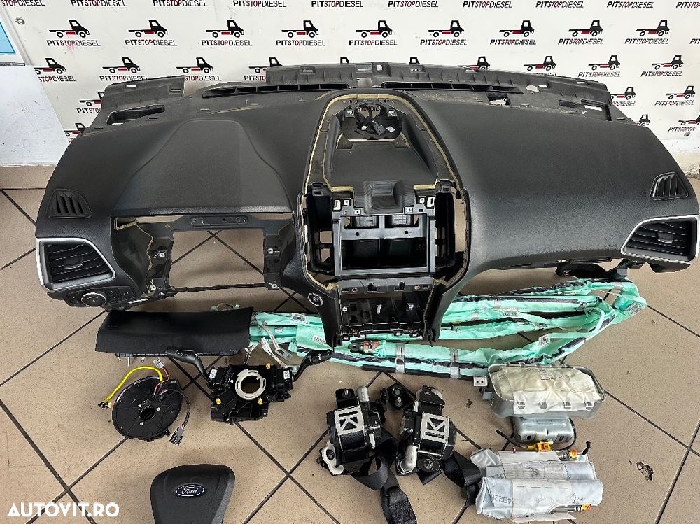 Kit Airbag FORD EDGE 2016 2017 2018 2019 plansa bord piele volan centuri cortina airbag - 1
