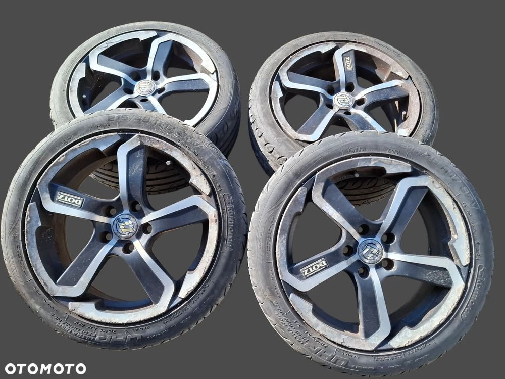 ALUFELGI KOLA R17 5X112 OPONY 215/45 DOTZ VW AUDI SEAT SKODA SLASK WYSYLKA - 1