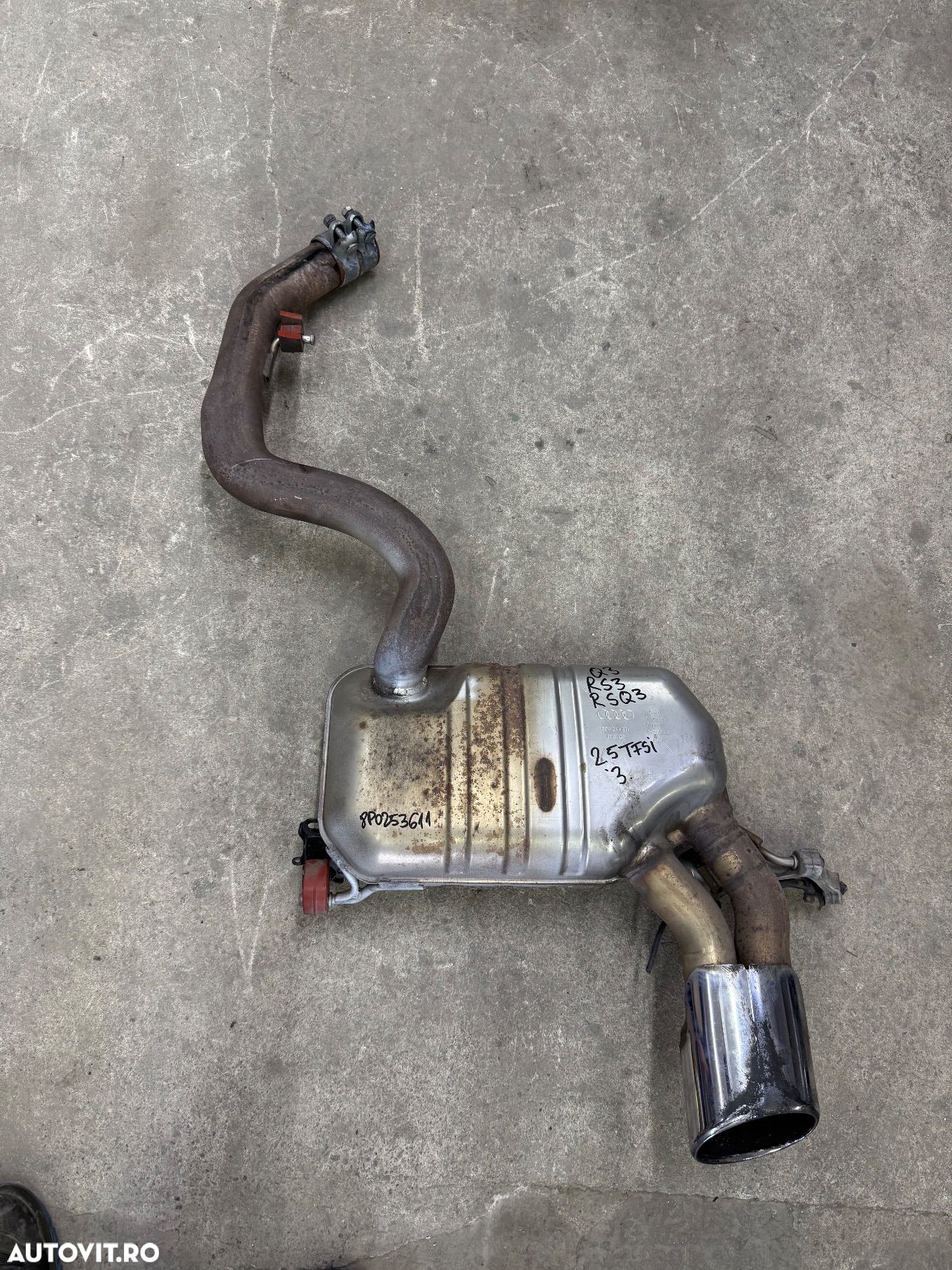 Toba esapament, evacuare AUDI RS3 RSQ3 2.5 TFSI cu modul sunet an 2012-2018 cod 8P0253611 - 1