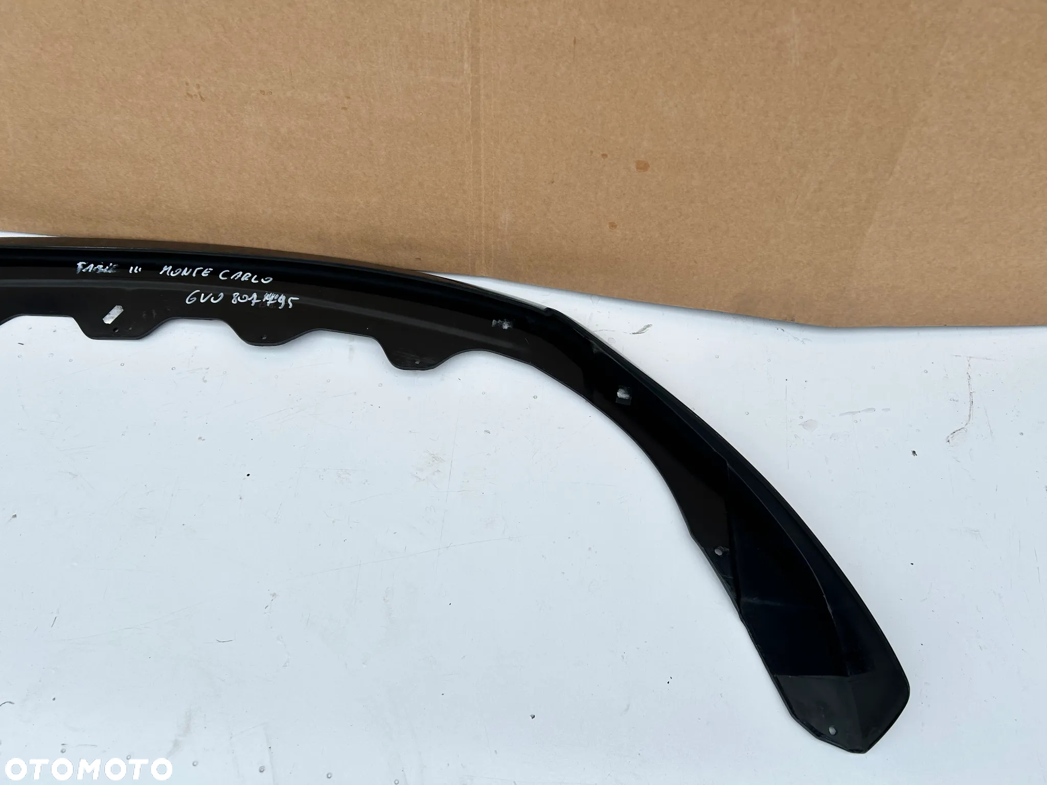 SKODA FABIA III 3 S MONTE CARLO 8V0807795 DOKŁADKA ZDERZAKA SPOILER PRZÓD - 3