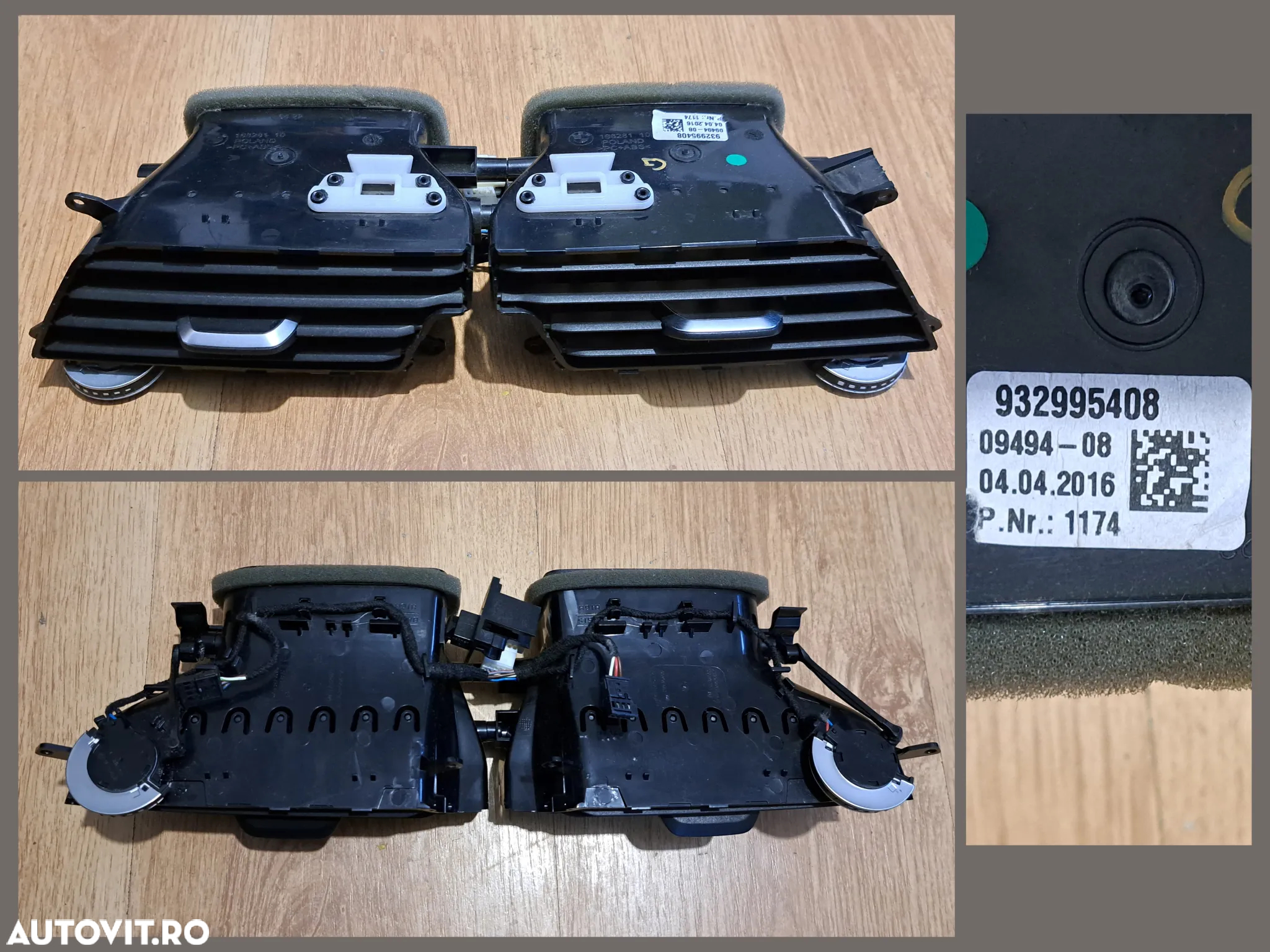 BMW Seria F G Ornament consola centrala Plafoniera led Grila ventilatie centrala stg dr originale Bmw F06 F13 lci G20 G06 G30 G12 G11 - 6