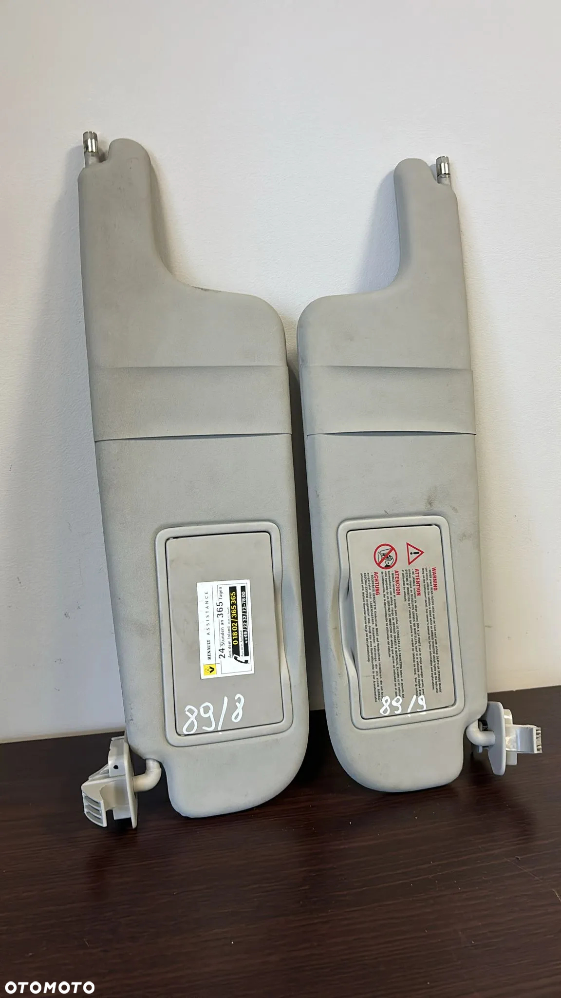 osłona przeciwsłoneczna słonecznik Renault laguna 2 komplet    (89/8)  (89/9) - 2