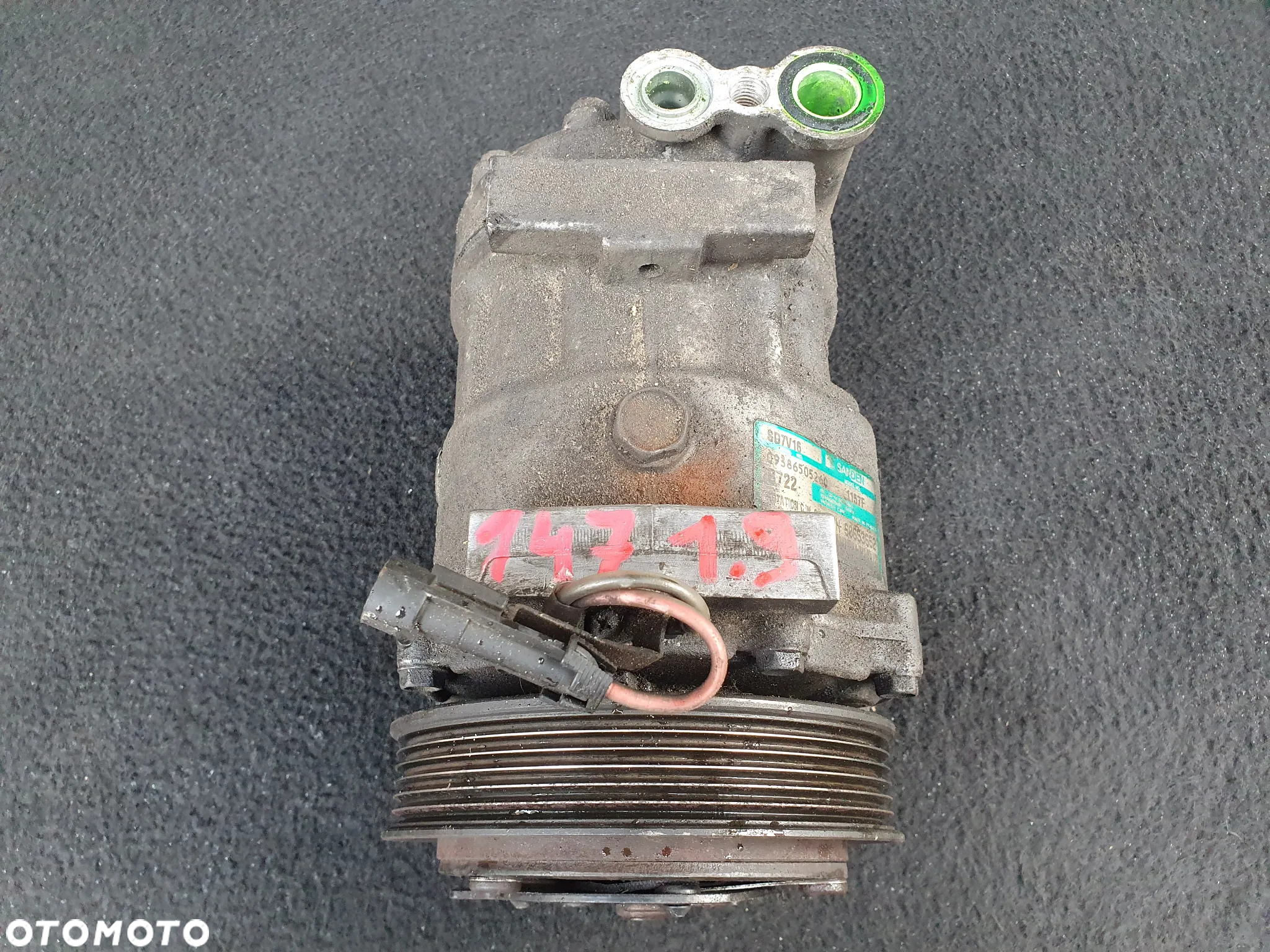 ALFA ROMEO 147 156 1.9JTD KOMPRESOR SPRĘŻARKA KLIMATYZACJI 60653652 SANDEN ORYGINAŁ POSIADAM 4SZT - 3