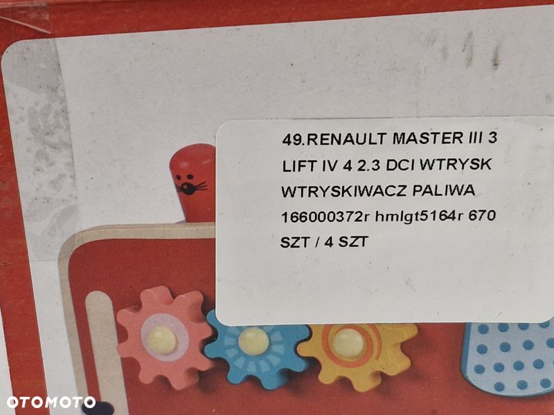 RENAULT MASTER III 3 LIFT IV 4 2.3 DCI WTRYSK WTRYSKIWACZ PALIWA 166000372R HMLGT5164R - 6