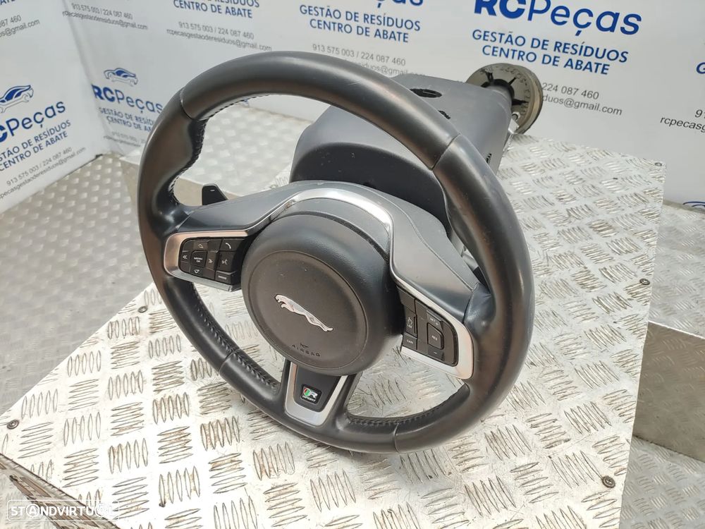 Volante Pele Patilhas Comandos Multifunções Jaguar XE X760 R Sport 2015 - 2024 - 6