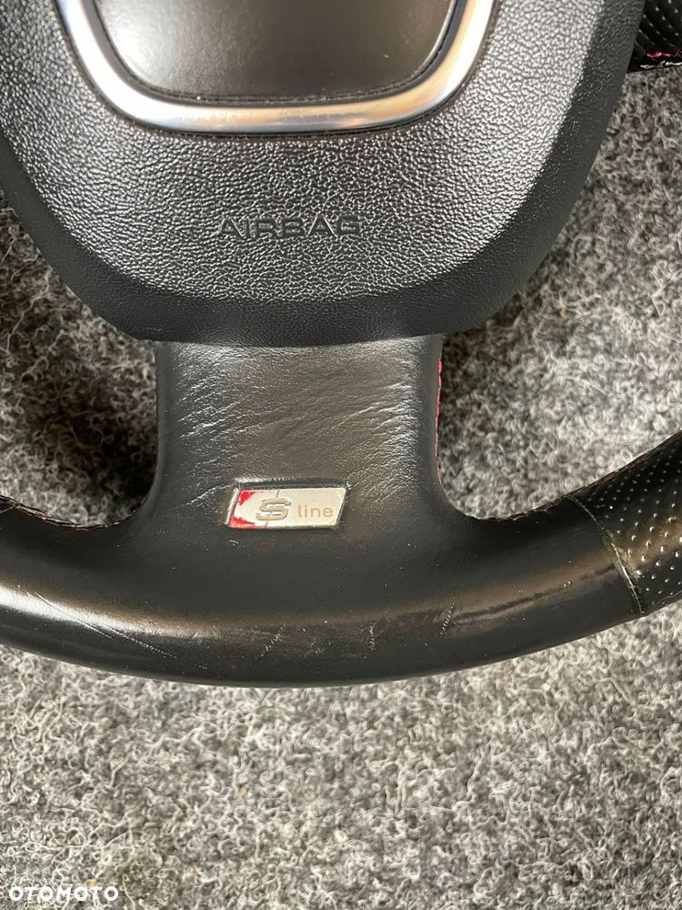 audi a4 b7 kierownica skóra skórzana airbag multifunkcja s-line do obszycia - 5