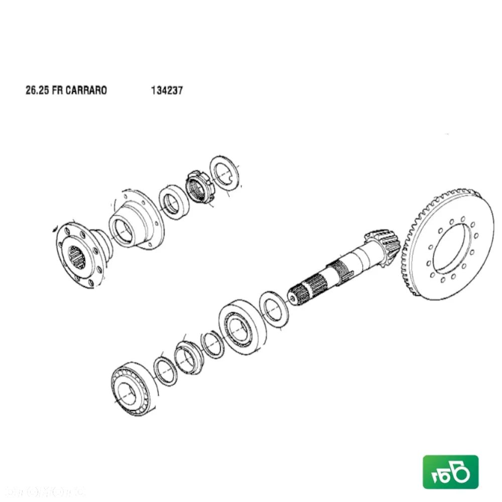 Wałek Ataku 13/31 Koło Talerzowe 065526 Carraro 134237 Case 580 SLE - 7
