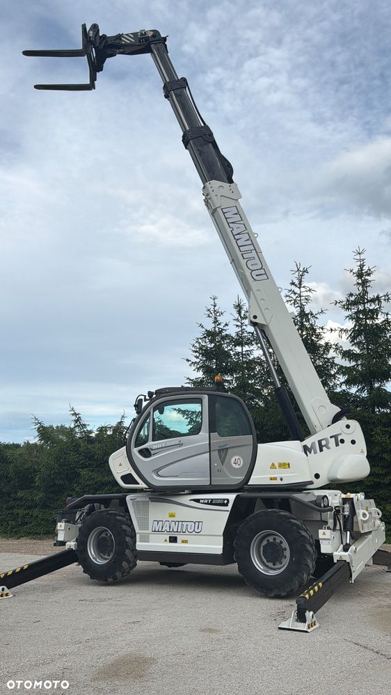 Manitou Ładowarka teleskopowa Manitou Mrt 2150 + Privilage Roto obrotowa 360 Pilot sterowanie radiowe Kosz Widły 2016/17 1840 2550 2540 silnik Mercedes 2150+ Merlo - 23