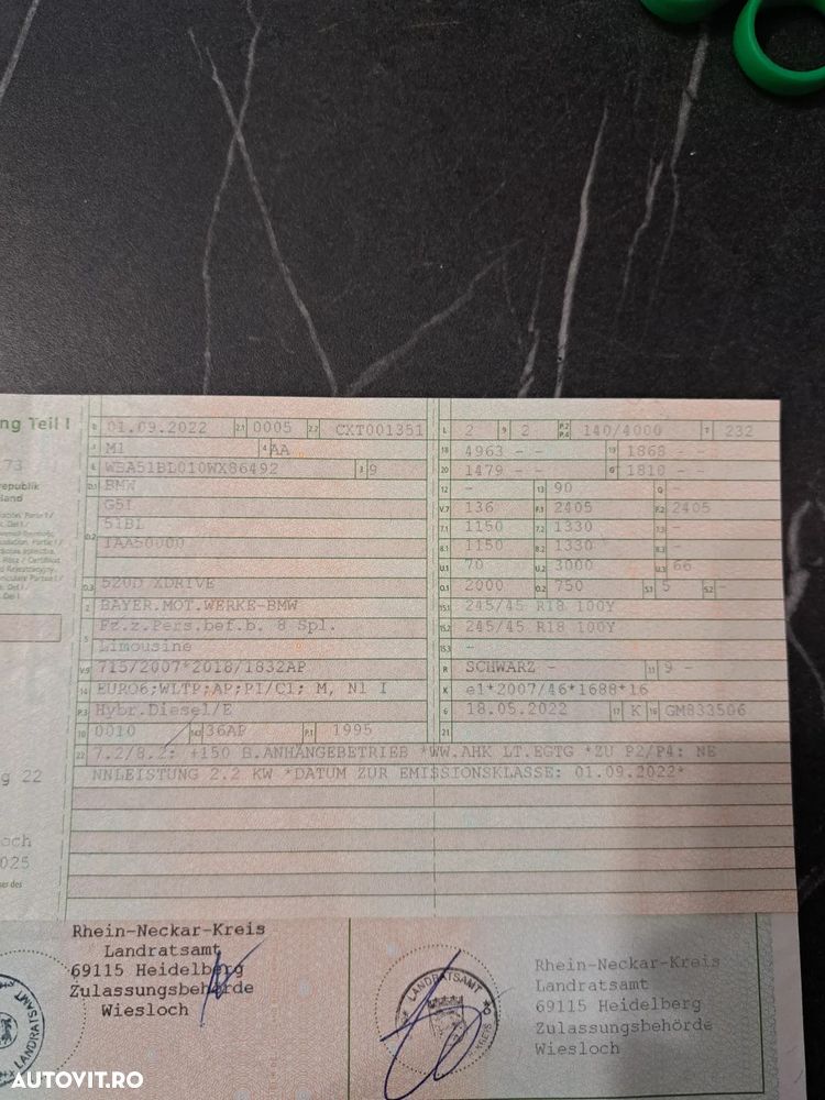 BMW Seria 5 520d xDrive AT MHEV - 37