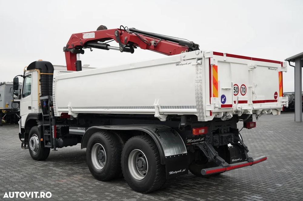 Volvo FMX 380 / 6x4 / BASCULATOR + HDS HMF 1820 K2 / HYDRODOLTA / RADIOCOMANDĂ / GRAPPA / ROTATOR / - 10
