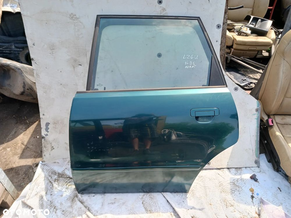 Drzwi Audi A4 B5 Avant KOMBI kolor LZ6U prawe prawy przód prawy tył przednie tylne lewe lewy KOMPLETNE podnośnik szyby szyba zamek mechanizm listwa - 7