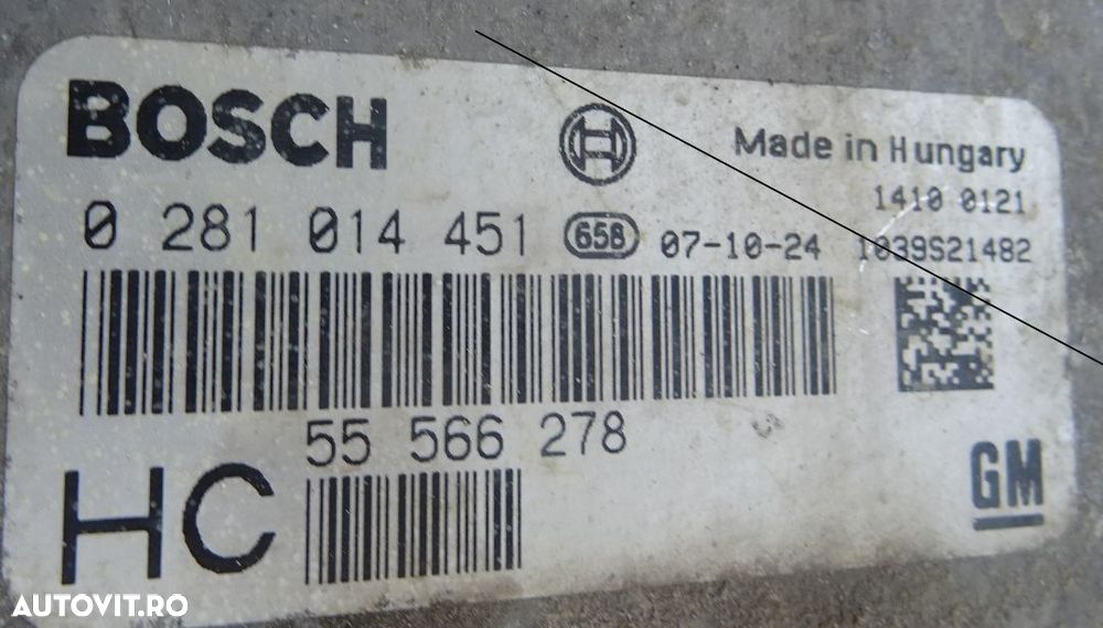 Calculator motor Opel Astra H 1.9 CDTI din 2007 - 2